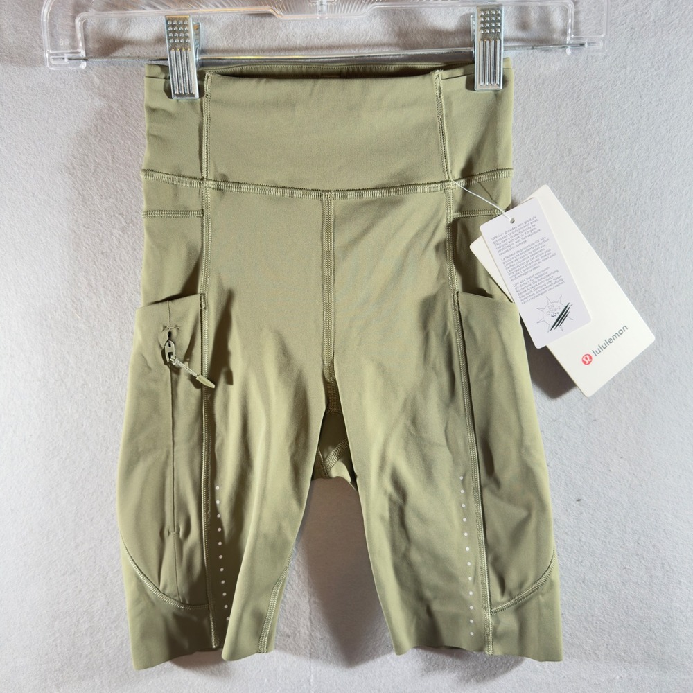 465 | NWT Lululemon Fast and Free HR 8" Shorts Bay Leaf Special Edition Womens 0
